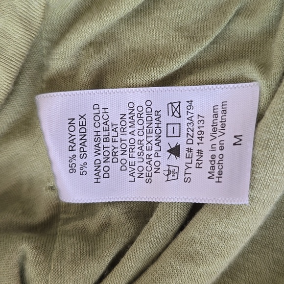 Double Zero Green Bodysuit 95% Rayon Size M - Picture 7 of 7